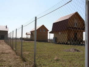 Забор из сетки рабицы в натяг с протяжкой арматуры 150 метров фото в Семёнове