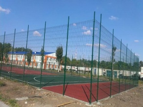 3D заборы для спортивной площадки 150 метров фото под ключ с установкой