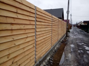 Деревянный забор елочка 150 метров фото в Семёнове