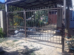 Решетчатые ворота распашные - пример 12 фото в Семёнове