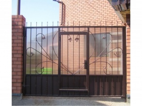 Кованые заборы с поликарбонатом 80 метров фото в Семёнове