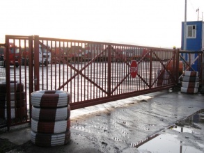 Решетчатые ворота откатные - пример 12 фото в Семёнове